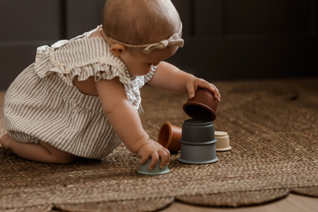 Silicone Cup stacking toy/Stacking toy
