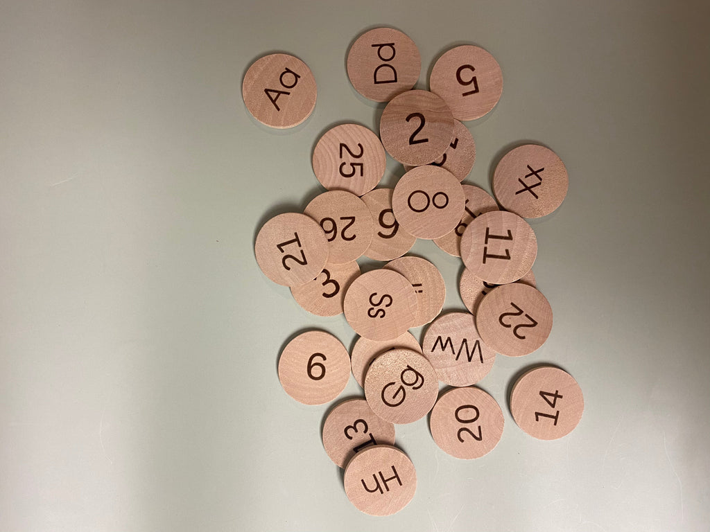 Wooden Number / ABC discs