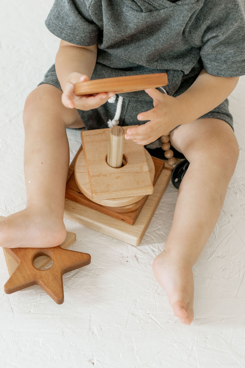 Wooden Shape Stacker