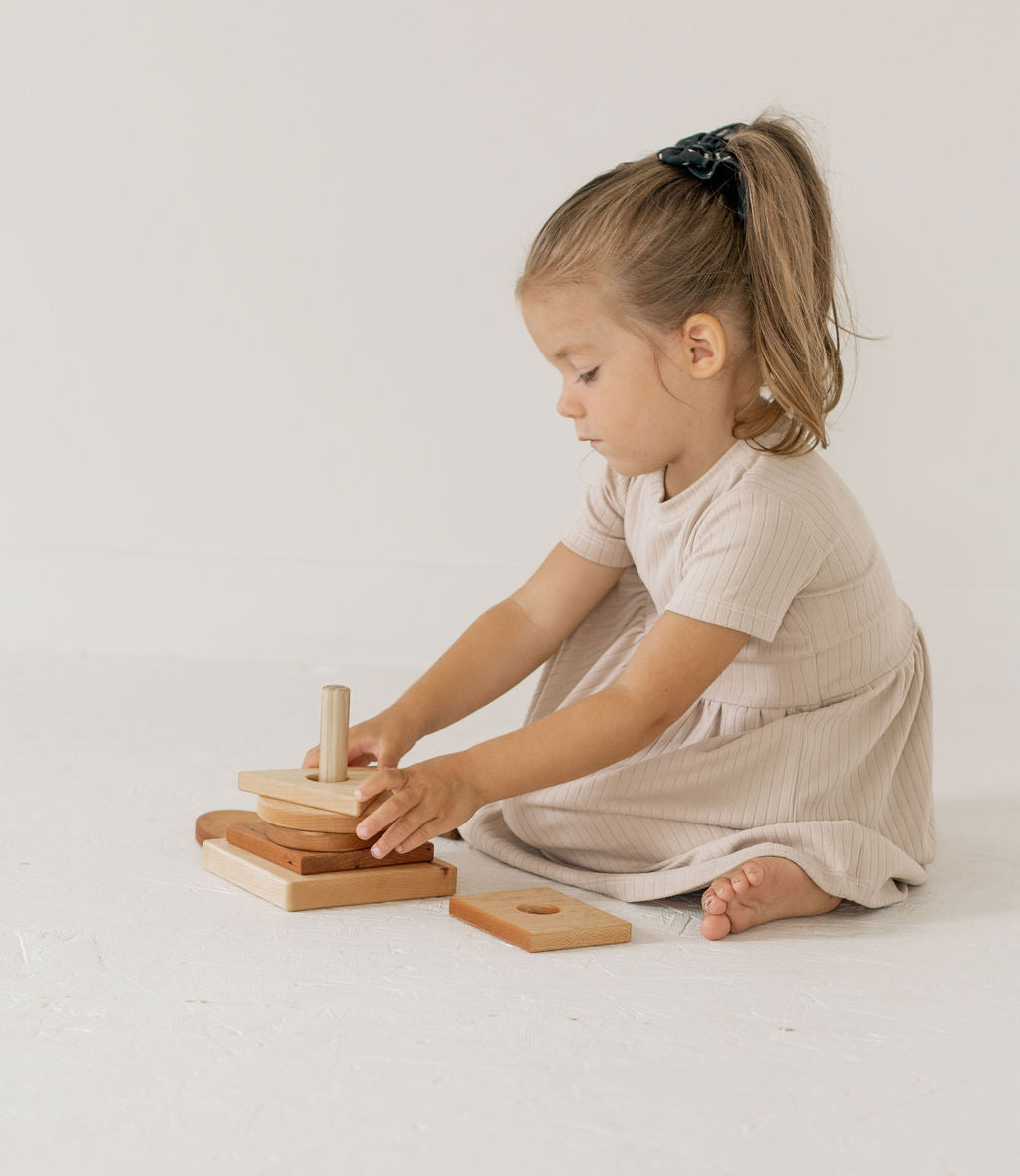 Wooden Shape Stacker