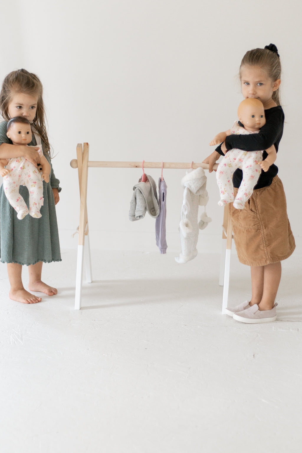 Doll clothes rack