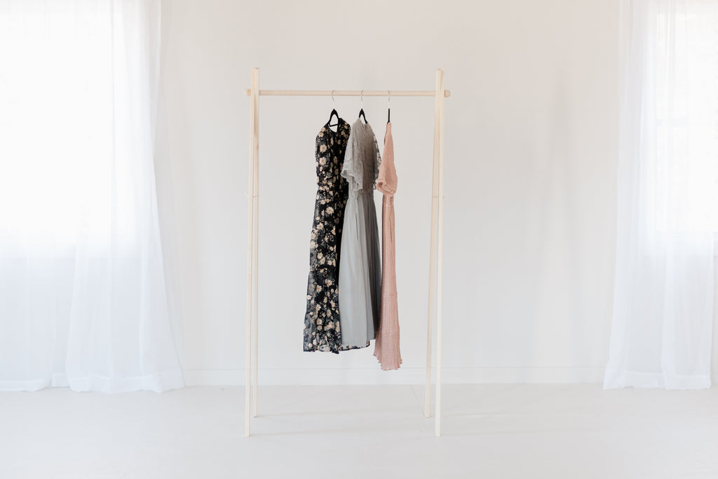 Flawed/discounted Large Wooden Clothing Rack